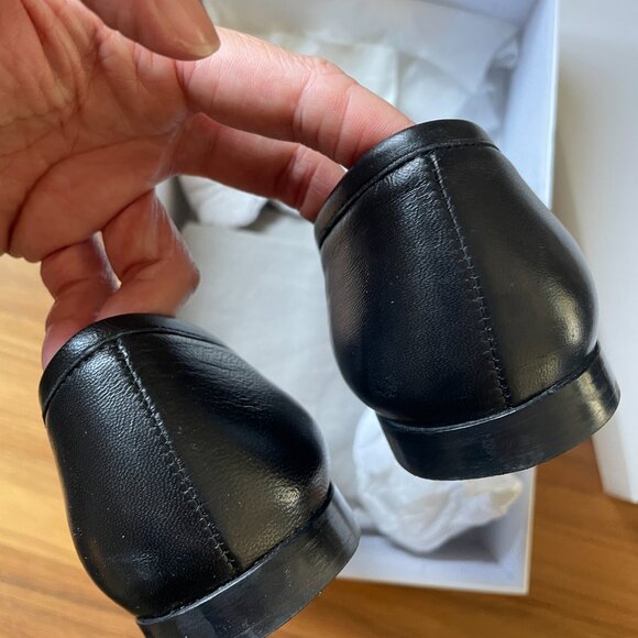 Manolo Blahnik Veralli Bow-Detailed Leather Ballet Flats 38 - Picture 7 of 8